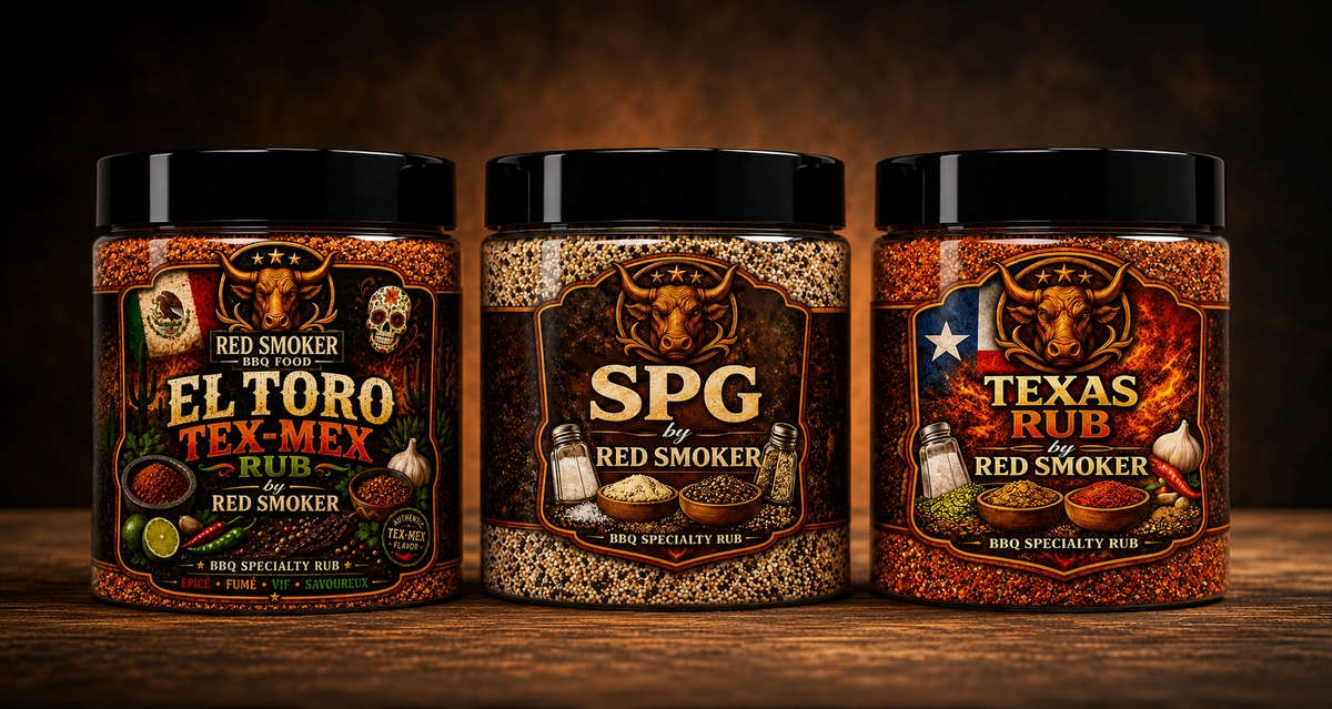 Red Smoker - Pack 3 Rub BBQ 🔥 Économise 15% (1x180gr + 1x170gr + 1x200gr)